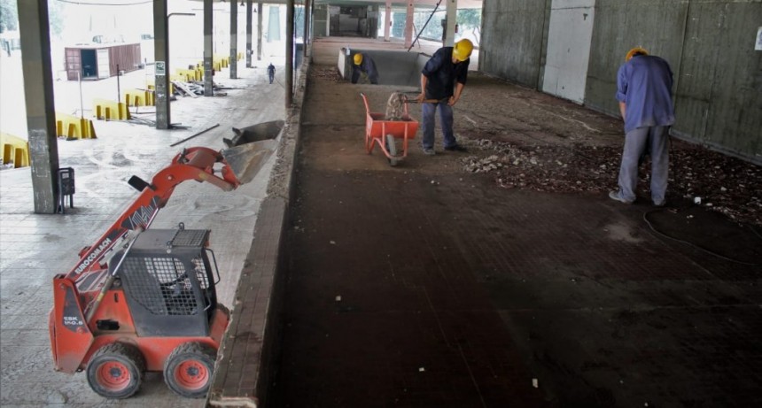 Luján: Avanzan las obras de remodelación de la Terminal de Ómnibus