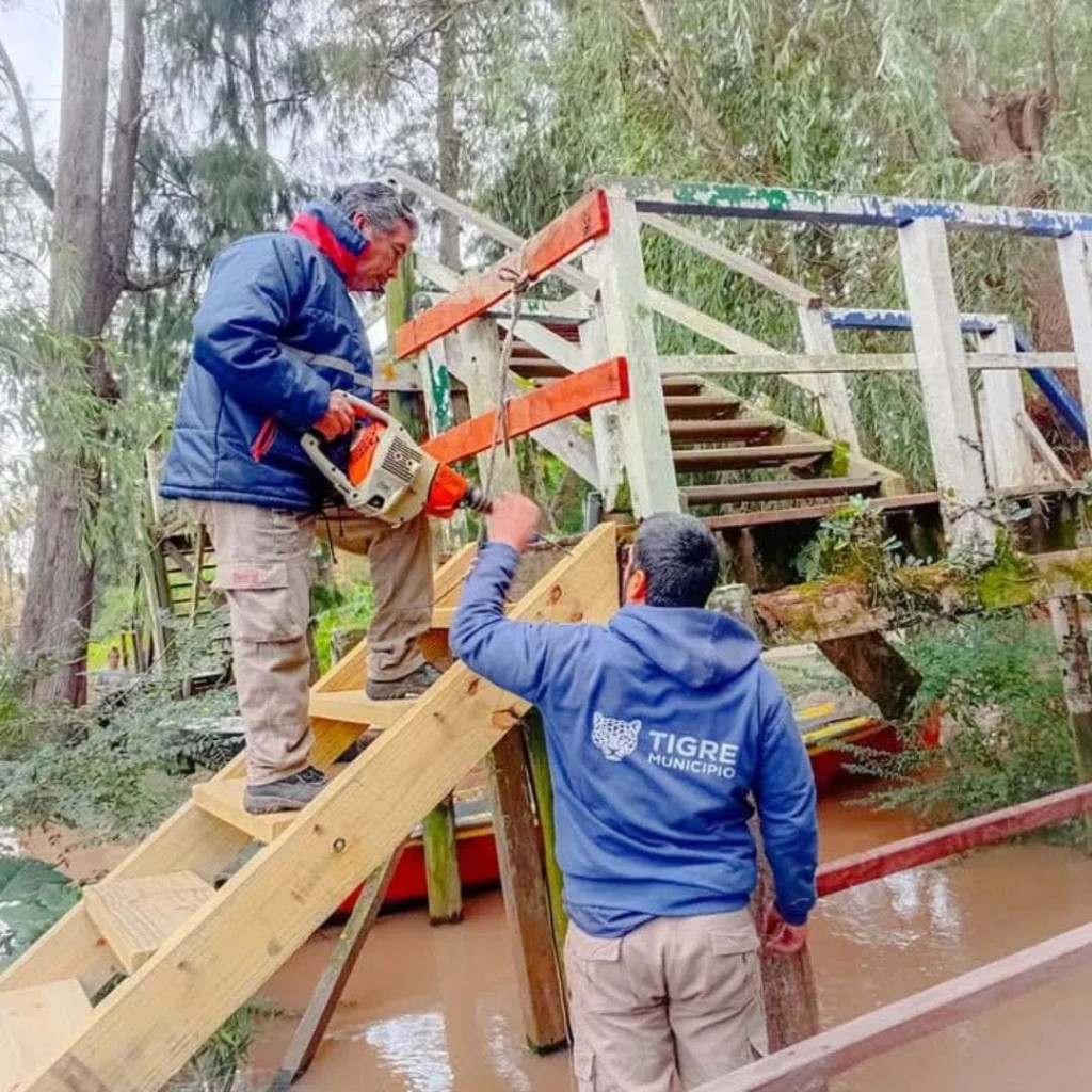 Tigre: El Municipio continúa ejecutando diferentes trabajos de mantenimiento en El Delta