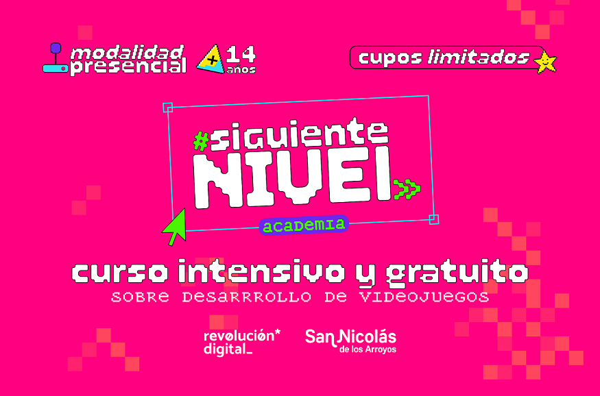 San Nicolás: Se encuentra abierta la inscripción al nuevo curso gratuito de Desarrollo de Videojuegos 