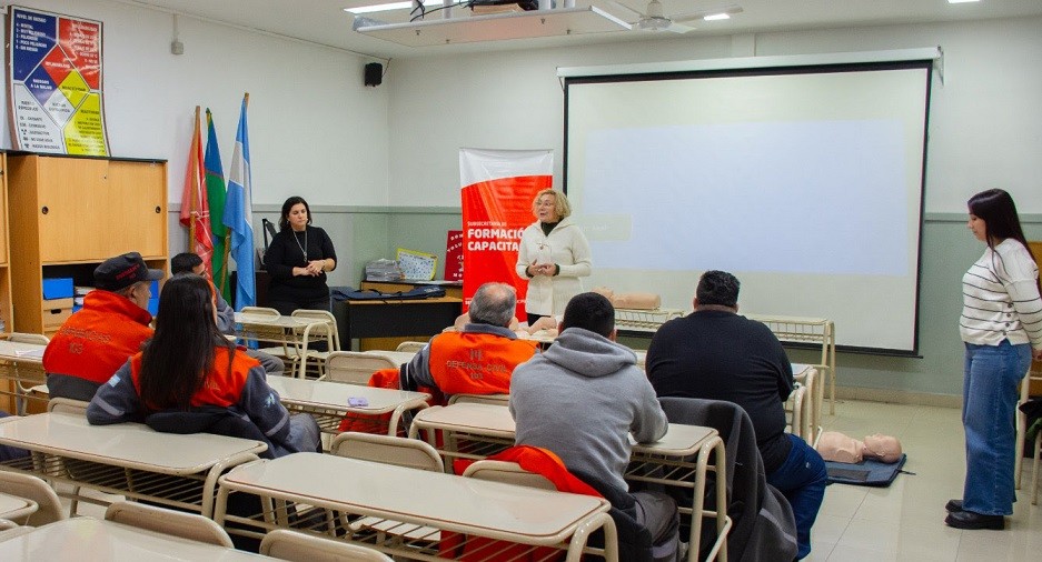 Morón: El Municipio capacitó al personal de seguridad en primeros auxilios