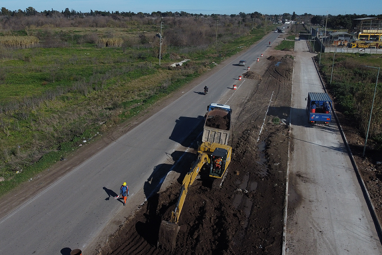 La Provincia avanza con la obra de la Ruta Provincial N&ordm;1003 en Merlo y Mor&oacute;n