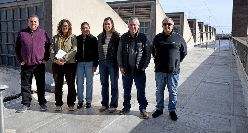 Chivilcoy: Britos destac&oacute; el avance de la obra de reparaci&oacute;n integral de la Escuela T&eacute;cnica N&ordm; 1
