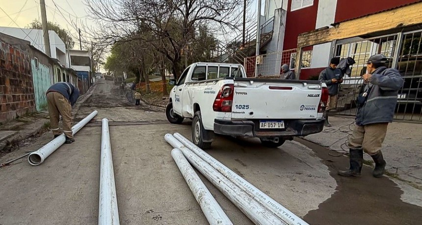 Paran&aacute; (ER): Avanza con obras de saneamiento e infraestructura en barrio Maccarone