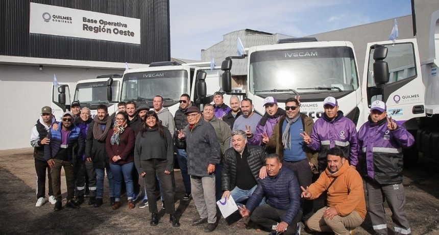 Quilmes: El Municipio incorpor&oacute; cinco nuevos camiones volcadores a su flota