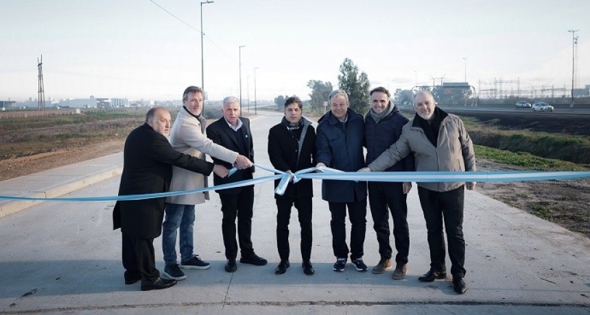 Kicillof y Balor recorrieron la nueva Colectora Sur de la Autopista Buenos Aires - La Plata