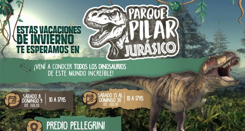 Se realizará Parque Pilar Jurásico, una aventura con dinosaurios