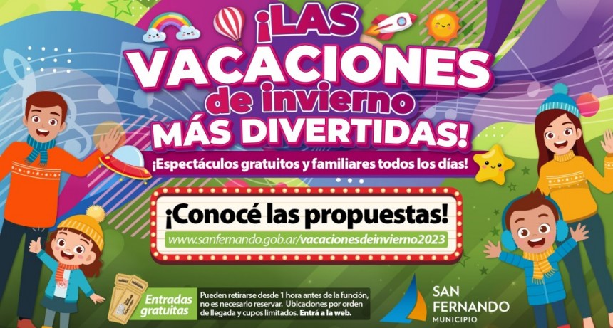 San Fernando: El Municipio lanzó su programación de Vacaciones de Invierno con espectáculos gratuitos