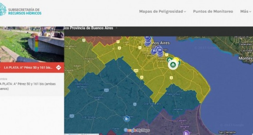 La Provincia de Buenos Aires lanza la web de Riesgo Hídrico