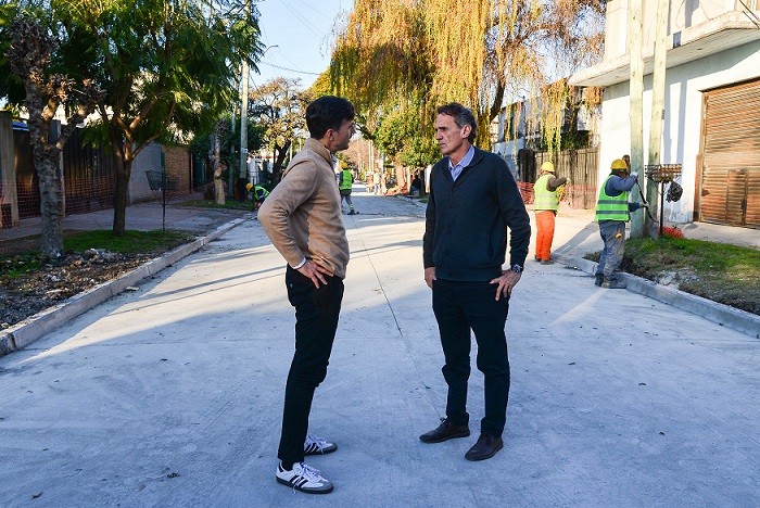Ghi junto a Katopodis recorrieron obras del Programa MAS en Morón