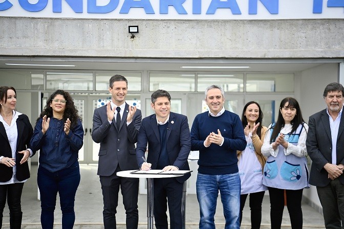 Kicillof inauguró un nuevo Polo Educativo en Alejandro Korn