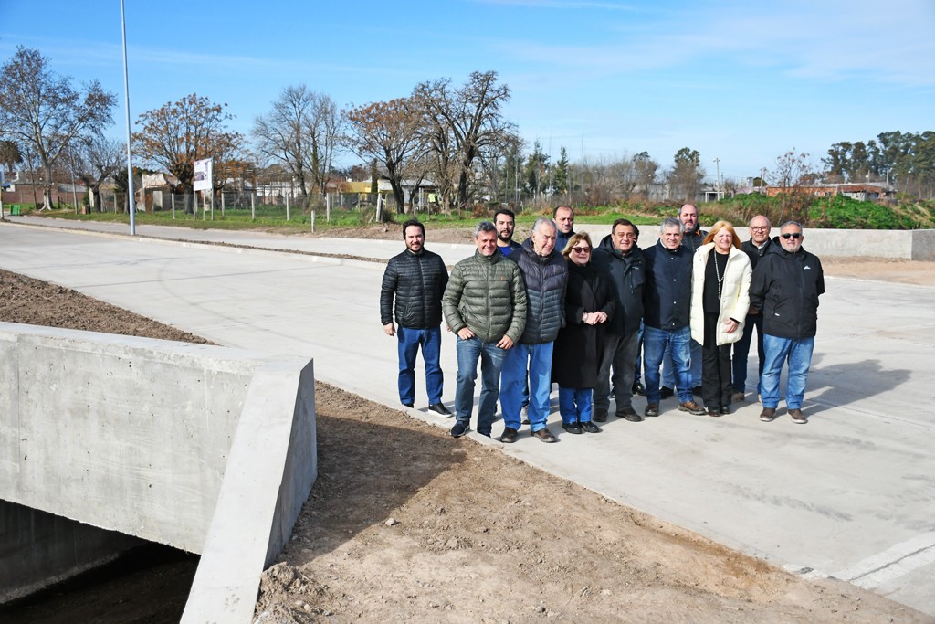 Chivilcoy: Britos inauguró la reconstrucción del puente en avenida Lisandro de la Torre