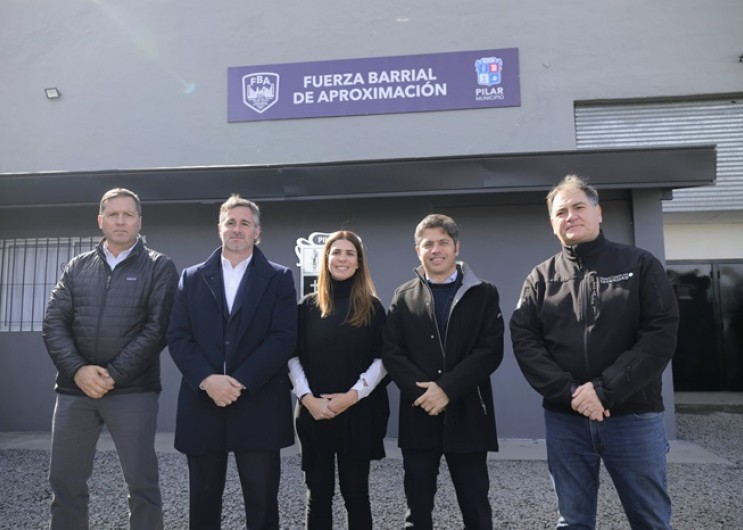Kicillof inauguró una base de la Fuerza Barrial de Aproximación en Pilar