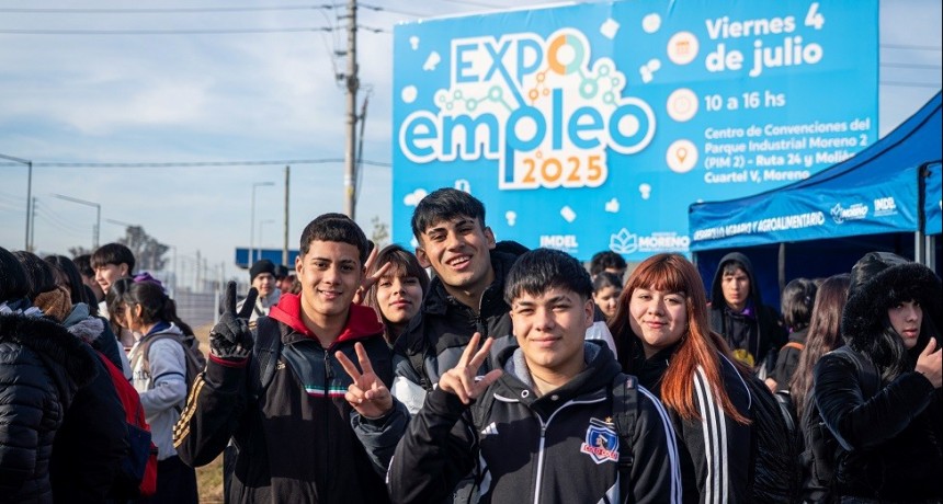 Moreno: Se realizó la 4° edición de la Expo Empleo 2025