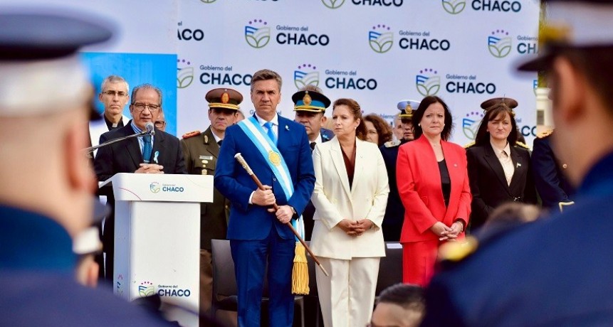 Chaco: Zdero acompañó el acto central por el Día de la Independencia Argentinas