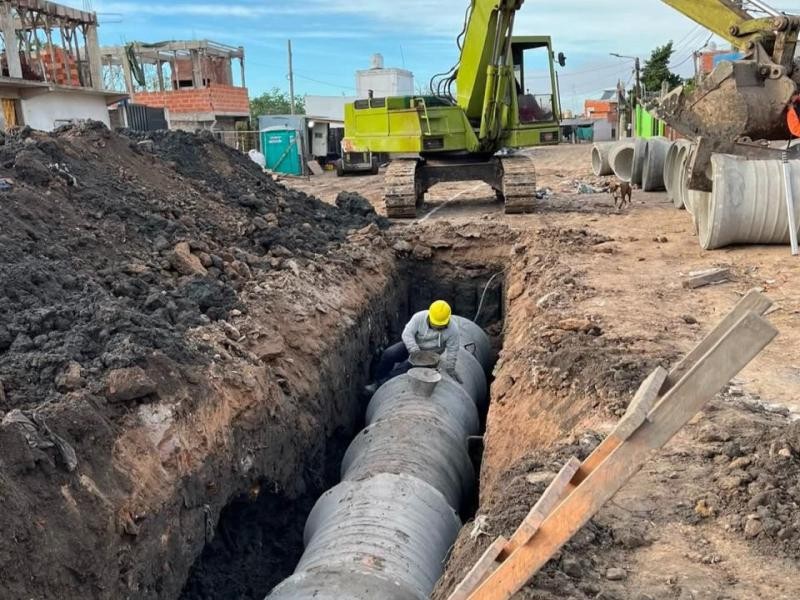 Lomas de Zamora: Avanzan las obras de saneamiento h&iacute;drico en el barrio El Pared&oacute;n