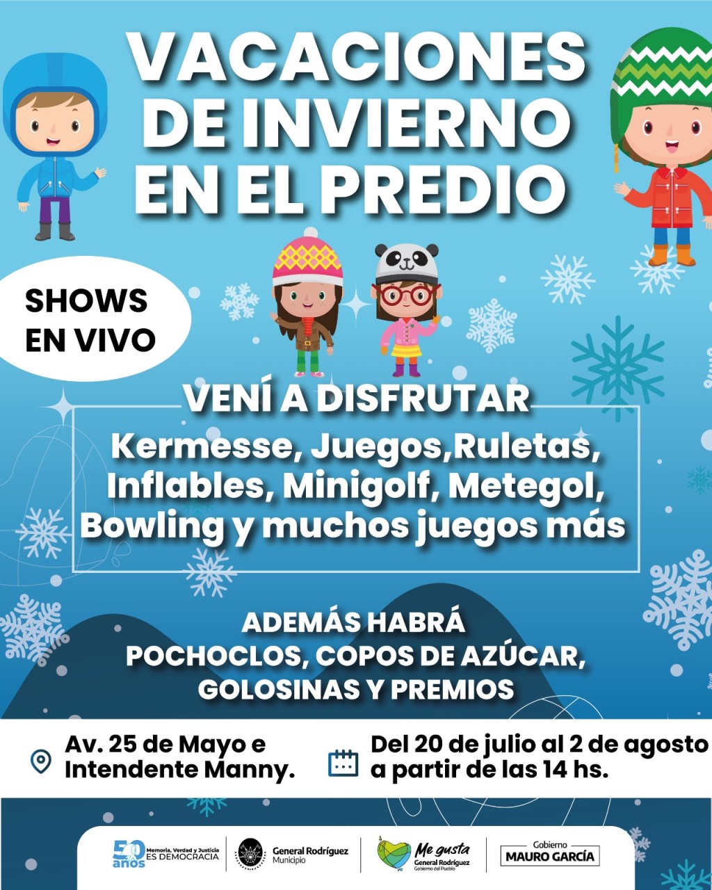 Gral. Rodr&iacute;guez: La Estaci&oacute;n Cultural se llena de diversi&oacute;n para vivir unas vacaciones de invierno inolvidables