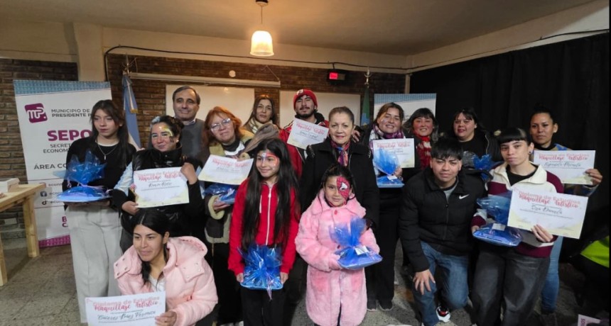 Pte. Per&oacute;n: Blanca Cantero entreg&oacute; diplomas de talleres de oficios