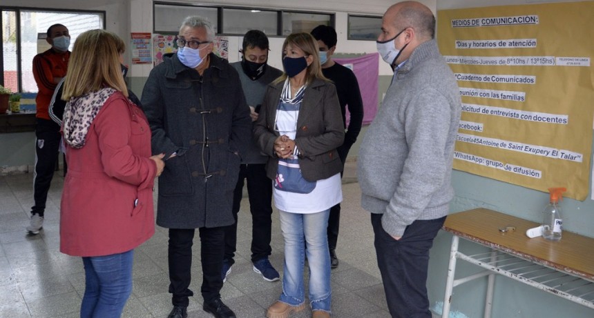 Tigre: El intendente Julio Zamora supervisó trabajos de infraestructura en escuelas de El Talar