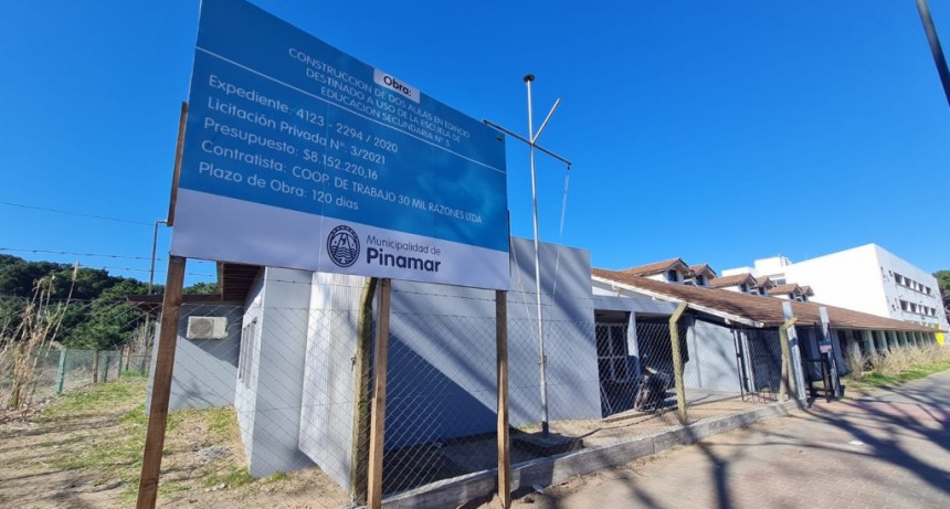 Pinamar: Mejoras de infraestructura a escuelas del distrito 
