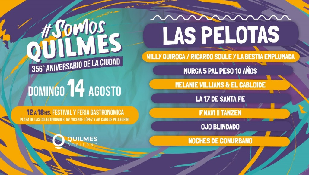 Quilmes: Se realizará el festejo por el 356° aniversario de la ciudad con desfiles, gastronomía y varias actividades  