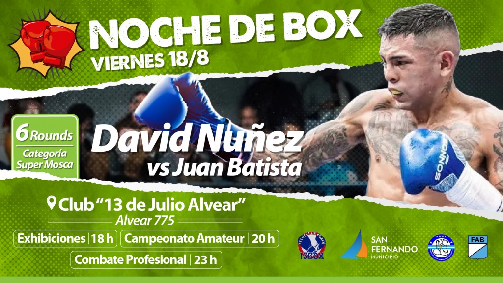 San Fernando: La ciudad tendrá una “Noche de Box” en el Club 13 de Julio Canal