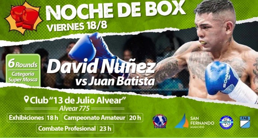 San Fernando: La ciudad tendrá una “Noche de Box” en el Club 13 de Julio Canal