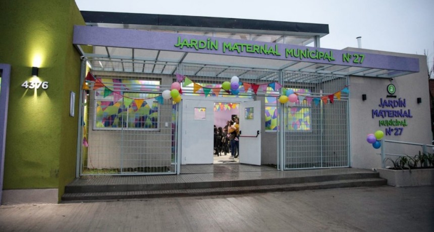 Avellaneda: El Municipio construyó un nuevo Jardín Maternal Municipal en Villa Domínico