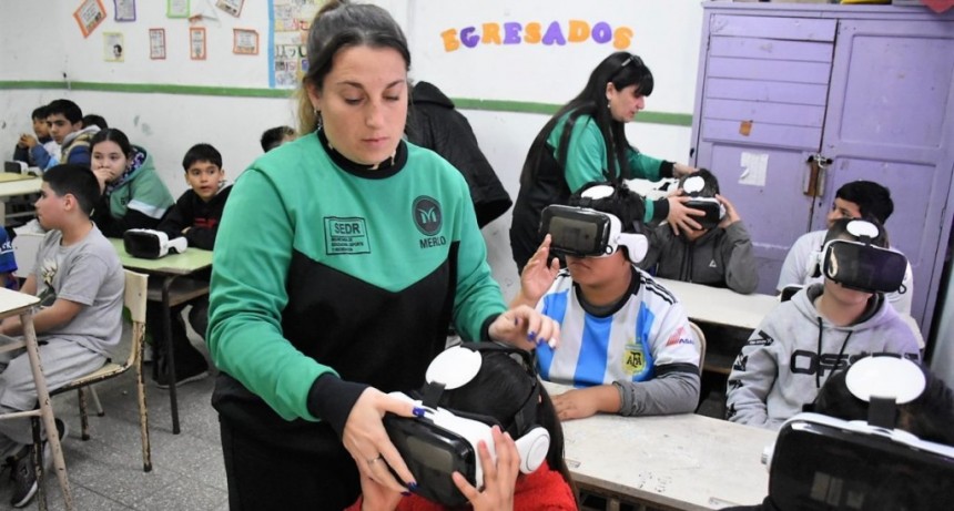 Merlo: El Municipio incorpora nuevas propuestas educativas para escuelas del distrito 