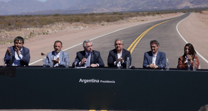 Alberto Fernández, Katopodis, Jalil y Quintela inauguraron la pavimentación de la Ruta Provincial 3 en Catamarca