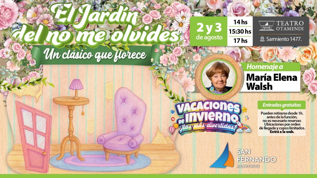 San Fernando cierra las Vacaciones de Invierno con un homenaje a María Elena Walsh