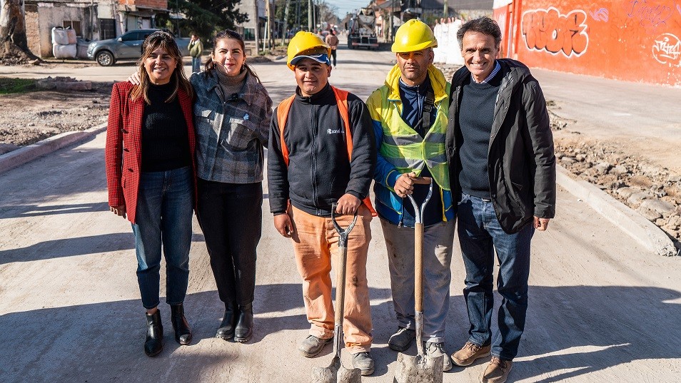 Moreno: Mariel Fernández y Gabriel Katopodis recorrieron obras en el distrito
