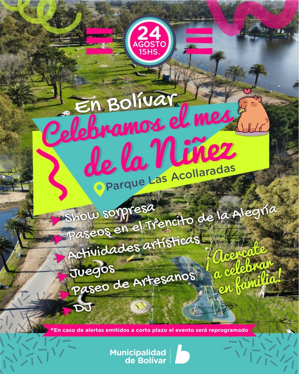 Bolívar: La ciudad celebra el mes de la niñez con actividades en todas las localidades