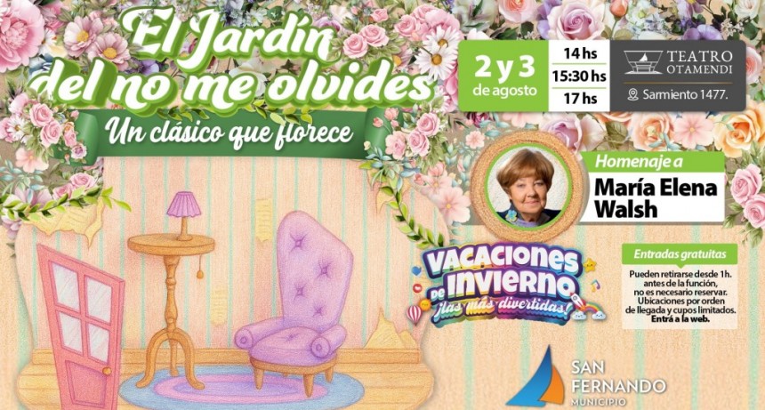 San Fernando cierra las Vacaciones de Invierno con un homenaje a María Elena Walsh
