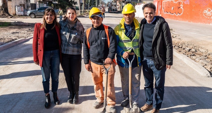 Moreno: Mariel Fernández y Gabriel Katopodis recorrieron obras en el distrito