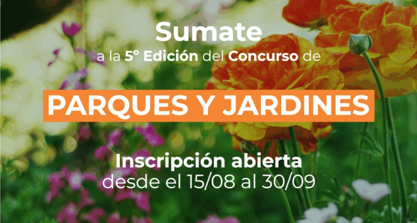 Colón (ER): El Municipio convoca a embellecer la ciudad con el Concurso “Parques y Jardines 2025”