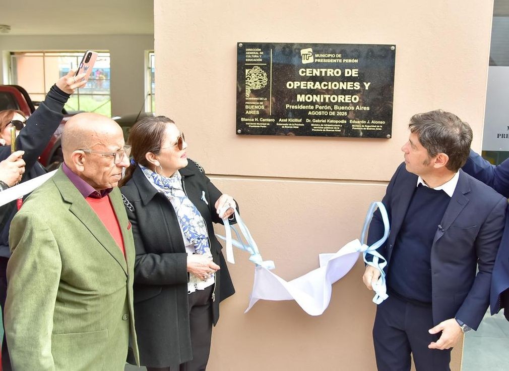 Pte. Per&oacute;n: Cantero y Kicillof inauguraron el nuevo Centro de Operaciones y Monitoreo 