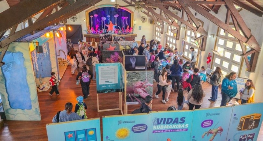 Finaliz&oacute; la muestra &ldquo;Vidas submarinas: ciencia, arte y soberan&iacute;a&rdquo; en la Rep&uacute;blica de los Ni&ntilde;os