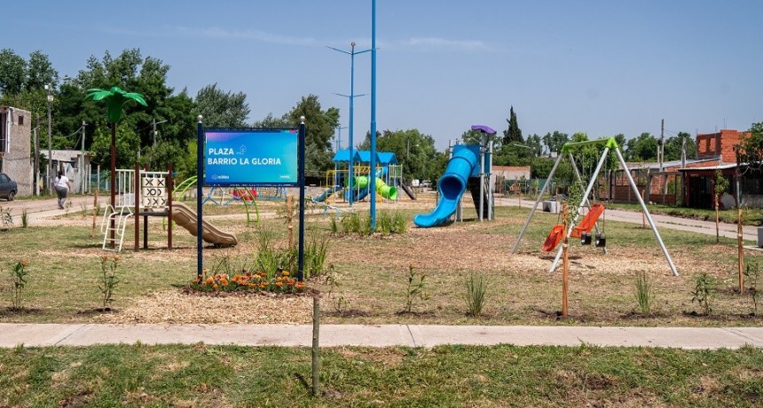 Moreno: El Municipio renov&oacute; plazas y espacios p&uacute;blicos en distintas localidades
