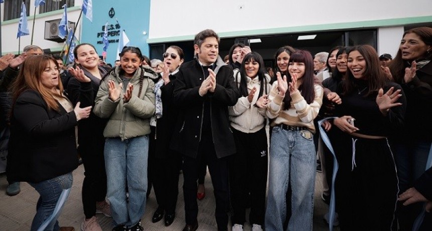 Kicillof inaugur&oacute; dos nuevos edificios educativos en Presidente Per&oacute;n