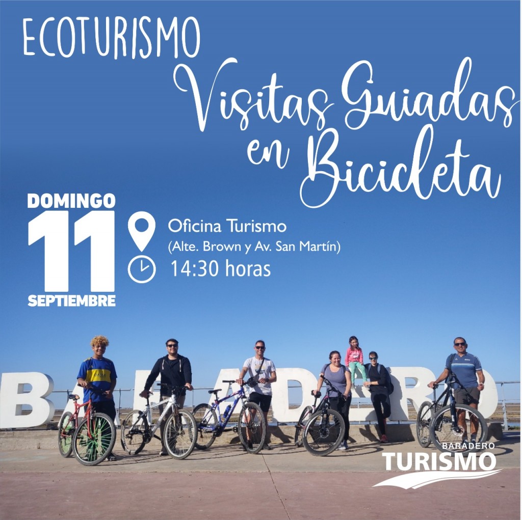 Baradero: Se viene un nuevo domingo de visitas guiadas en bicicleta por la ciudad 