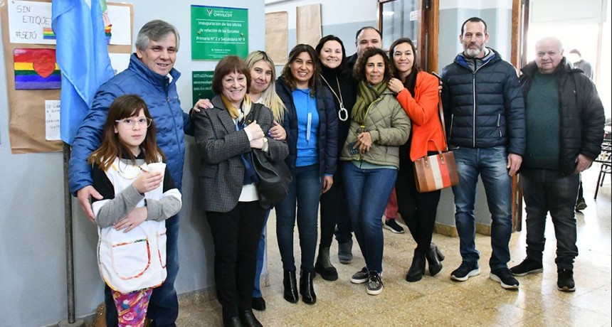  Chivilcoy: Britos participó del acto de inauguración de obras en las Escuelas Primaria N° 2 y Secundaria N° 9
