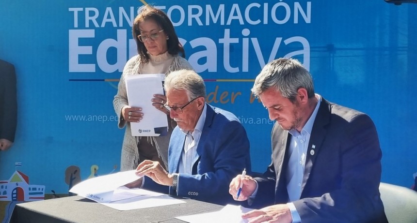 Colón (ER): José Luis Walser firmó un convenio marco de cooperación con la Dirección General de Educación Técnico Profesional de Uruguay