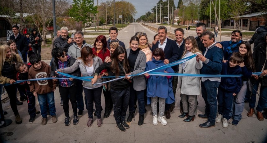 Moreno: Fernández y Massa inauguraron la obra de la Av. Pasteur 