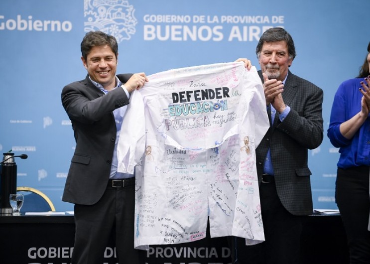 Kicillof anunció un proyecto para establecer la obligatoriedad de la educación desde los tres años