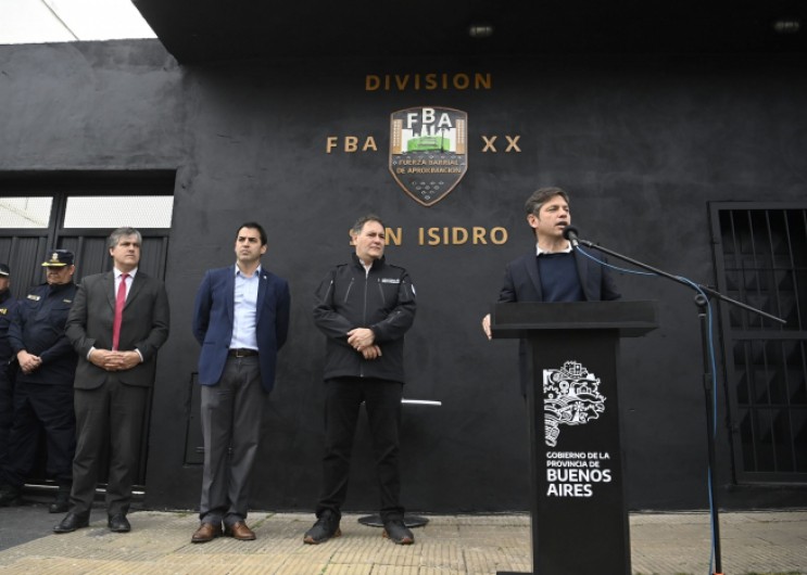 Kicillof inauguró las nuevas instalaciones de la Fuerza Barrial de Aproximación en San Isidro