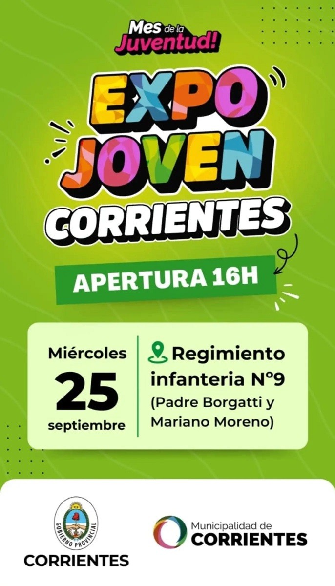 Corrientes: Ya inició la 3° Expo Joven en Capital