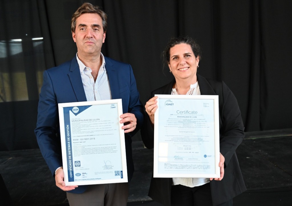 Luján: La Municipalidad refuerza su liderazgo en gestión pública con una certificación internacional de calidad