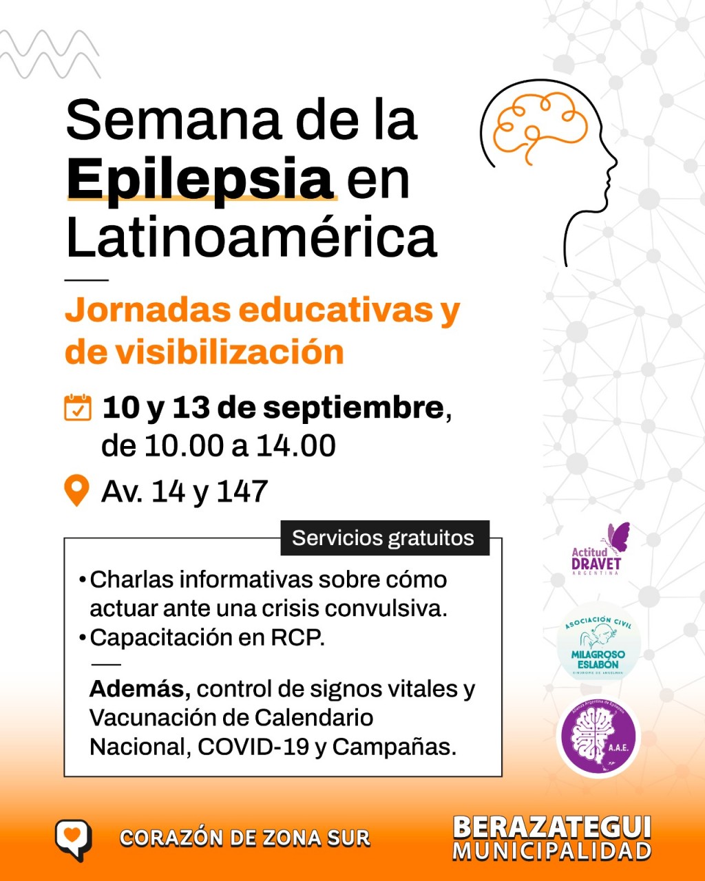 Berazategui: La Municipalidad se suma a la Semana de la Epilepsia en Latinoamérica