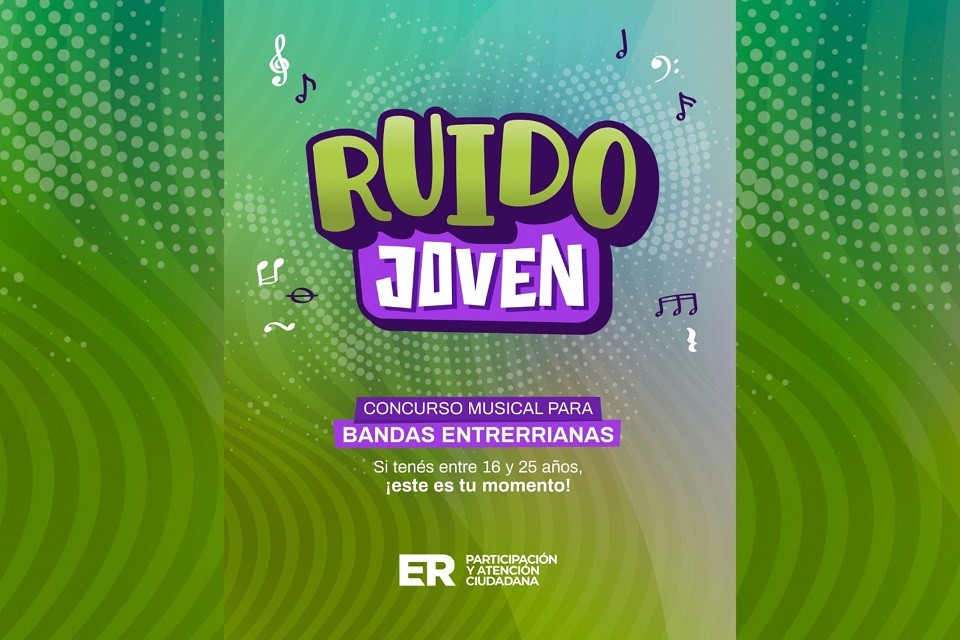 Entre Ríos: Se realizará Ruido Joven, el concurso musical para bandas y solistas entrerrianos