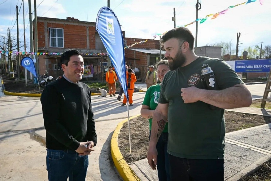 Malvinas Argentinas: Nardini inauguró obras de pavimento en Santa Mónica 